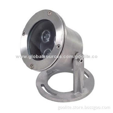 LED Underwater Light, 3W, 92*75*75mm, CE & RoHS, 2-year Warranty